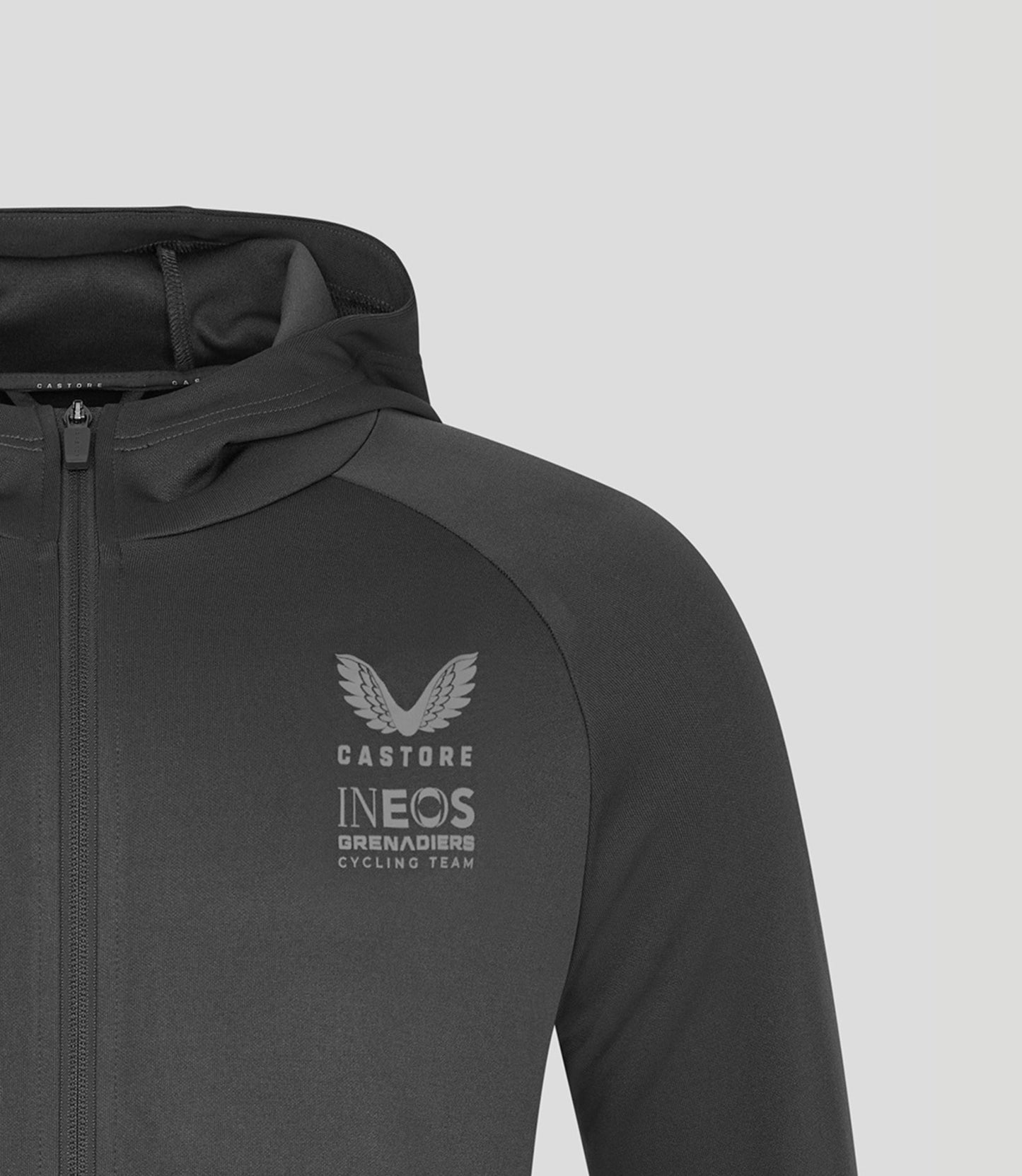 Ineos Grenadiers 2025 Unisex Dual Brand Full Zip Hoodie - Grey