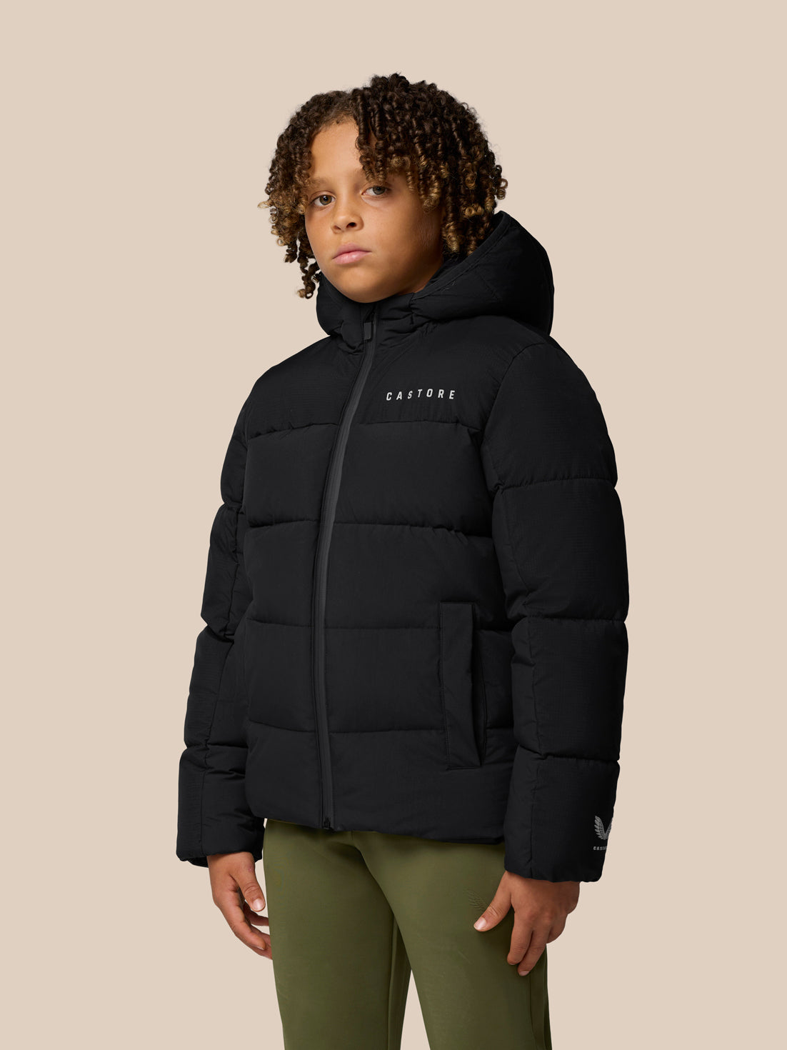 Junior Quilts Lifestyle Puffer Jacket - Black/Mid Grey – Castore