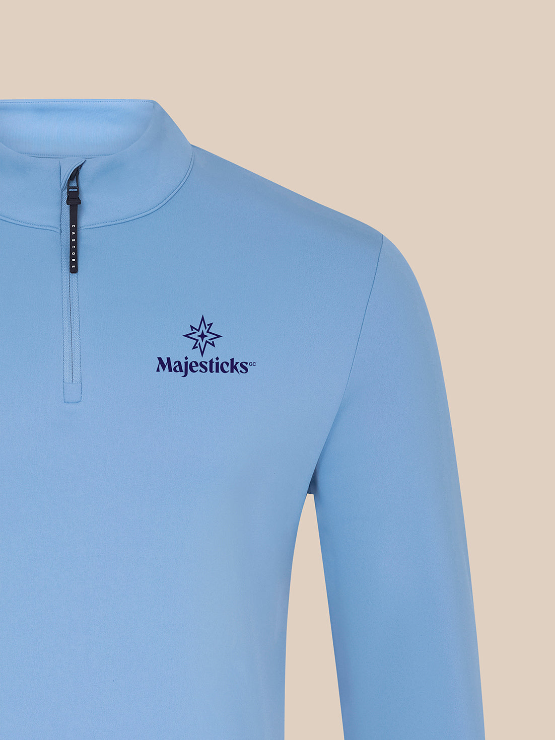 Majesticks ¼ Zip Top – Sky Blue