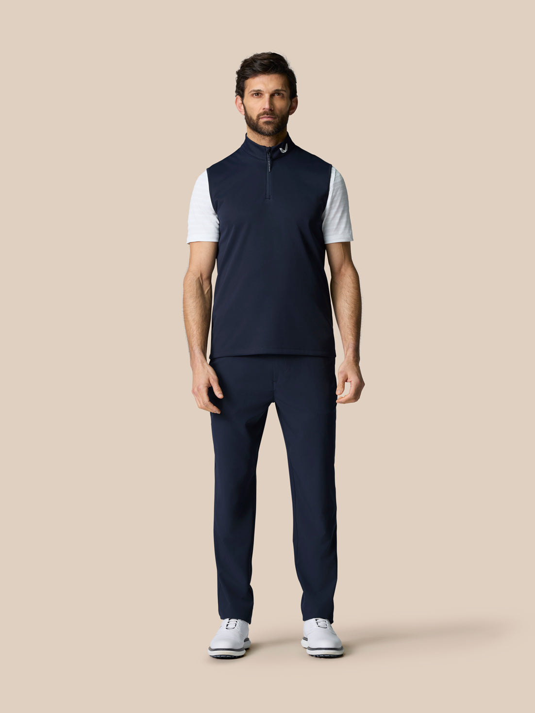 Club 1/2 Zip Gilet - Navy