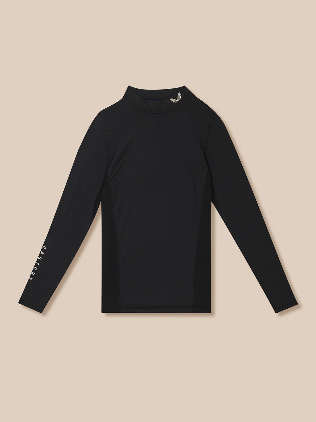 Golf Club Long Sleeve Thermal Mock Neck - Black/Alloy