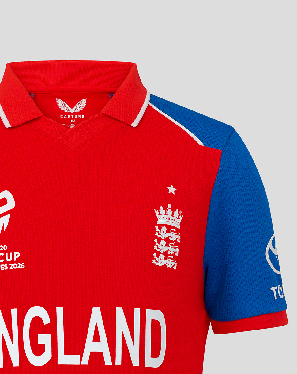 England Cricket Junior 26/27 T20 WWC Replica Short Sleeve Shirt