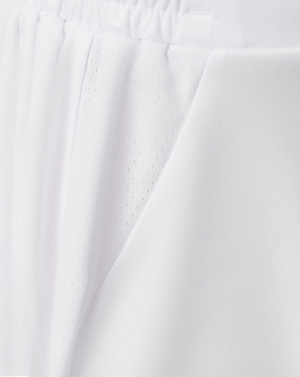 Close up of white perforated fabric from FC Utrecht Junior 26/27 Third Shorts