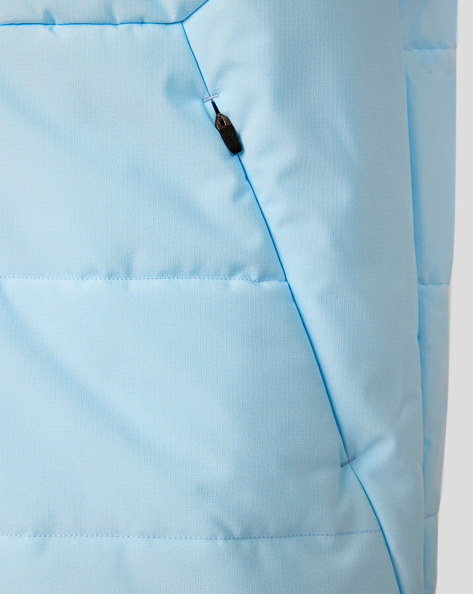 Light blue Feyenoord unisex training gilet with zip pocket detail