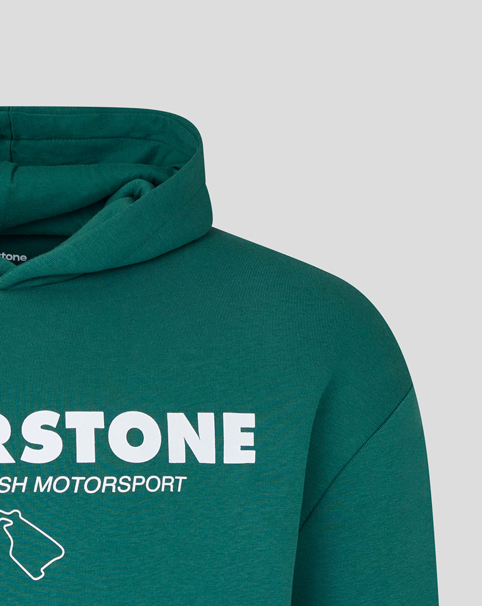 Silverstone Unisex Heritage Pullover Hoodie - Green