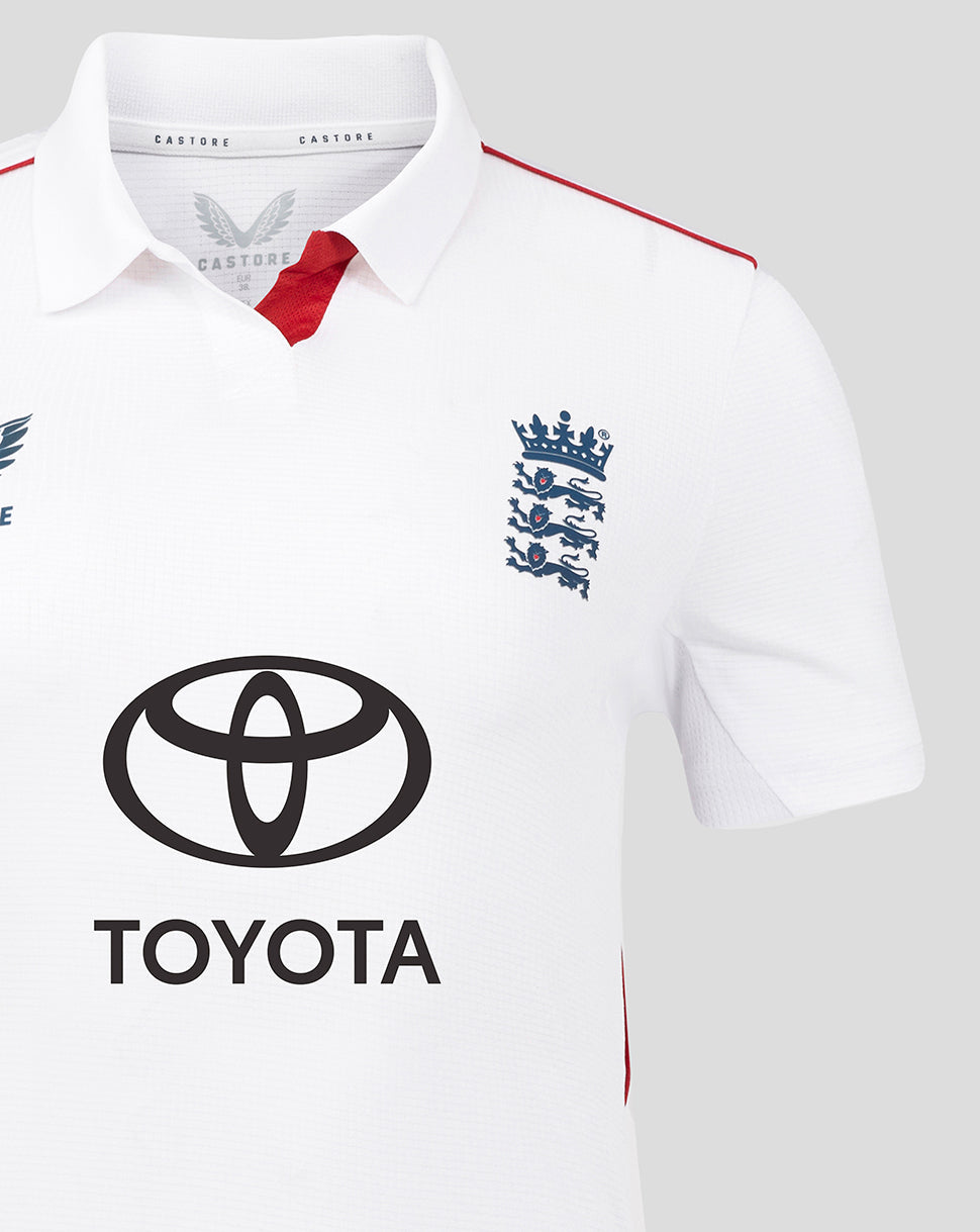 England Cricket Test Women's Short Sleeve Shirt 25/26