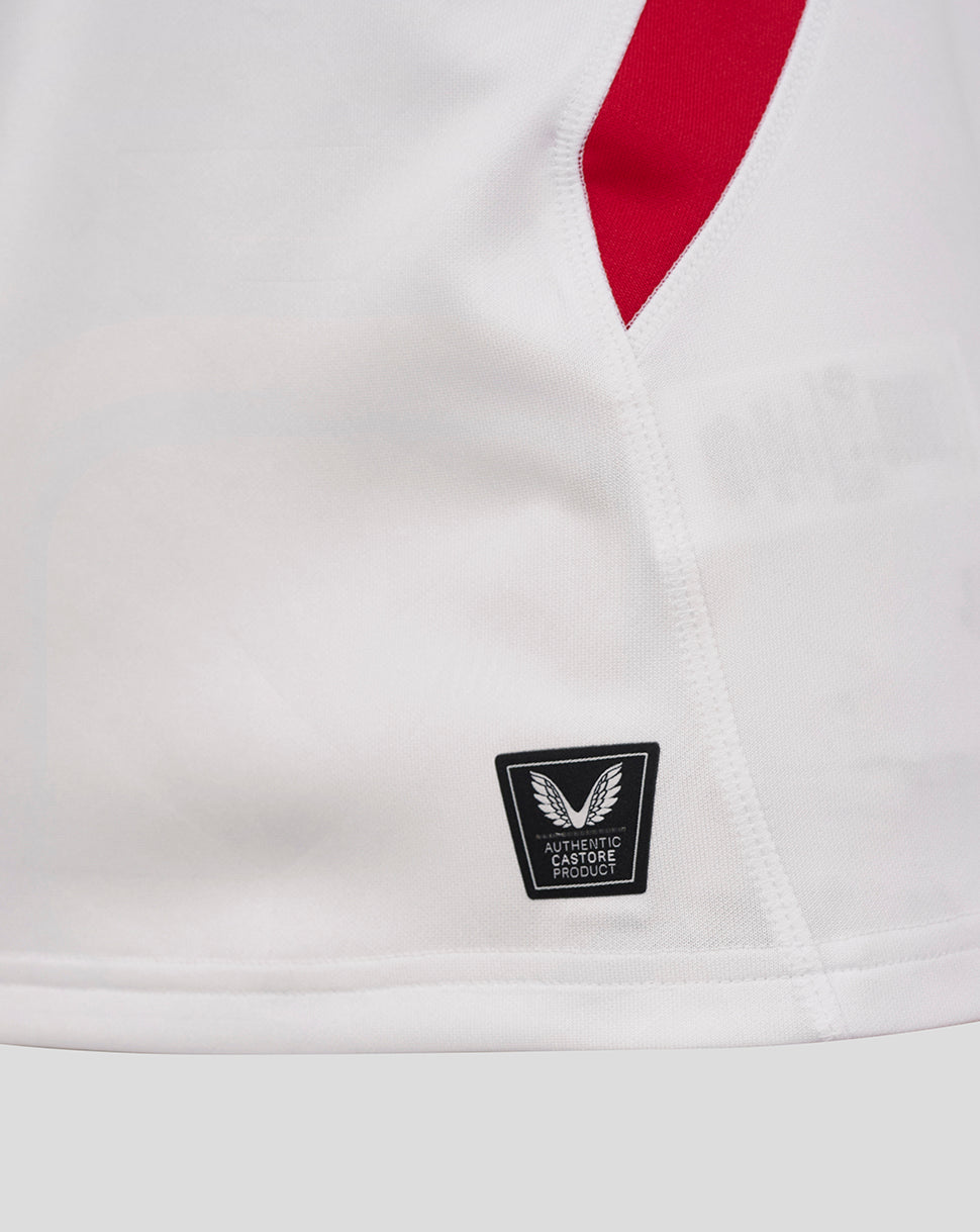 Women’s Fit England Rugby 25/26 Home Short Sleeve Shirt – Brilliant White