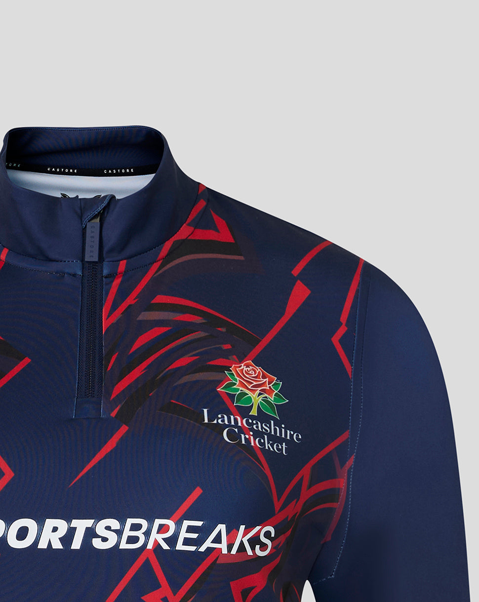 Lancashire Cricket Women's 26/27 Performance Quarter Zip - Peacoat