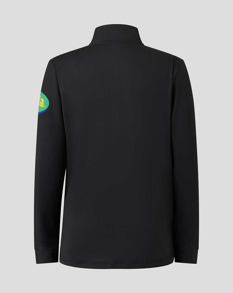 Leicester Tigers Junior 25/26 Training Quarter Zip - Black