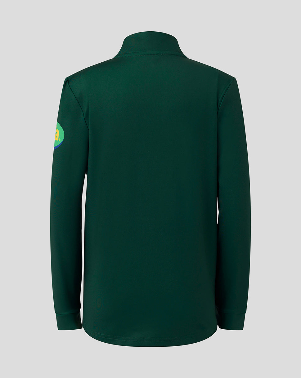 Leicester Tigers Junior 25/26 Training Quarter Zip - Dark Green