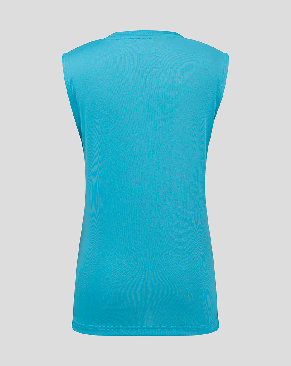 Geometric Printed ss Training Tee - Aquarius / Bachelor Button