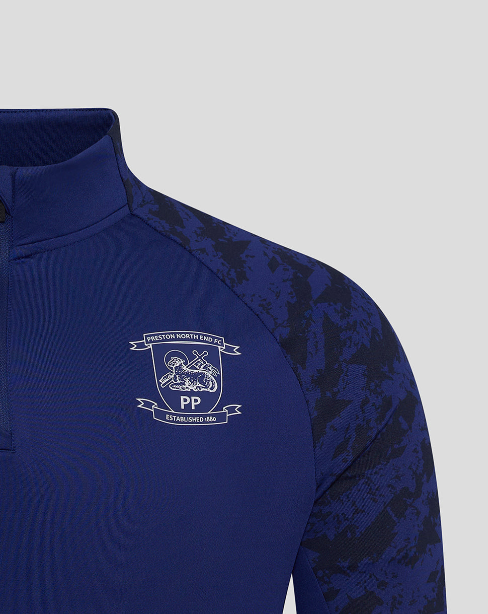 Preston Men's 25/26 Training Midlayer Top - Blue