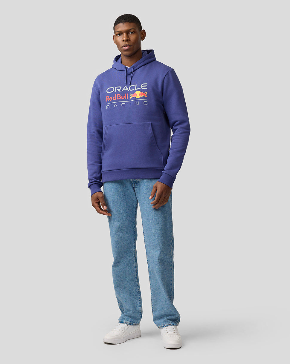 Oracle Red Bull Racing Unisex Large Front Logo Hoodie - Skipper Blue