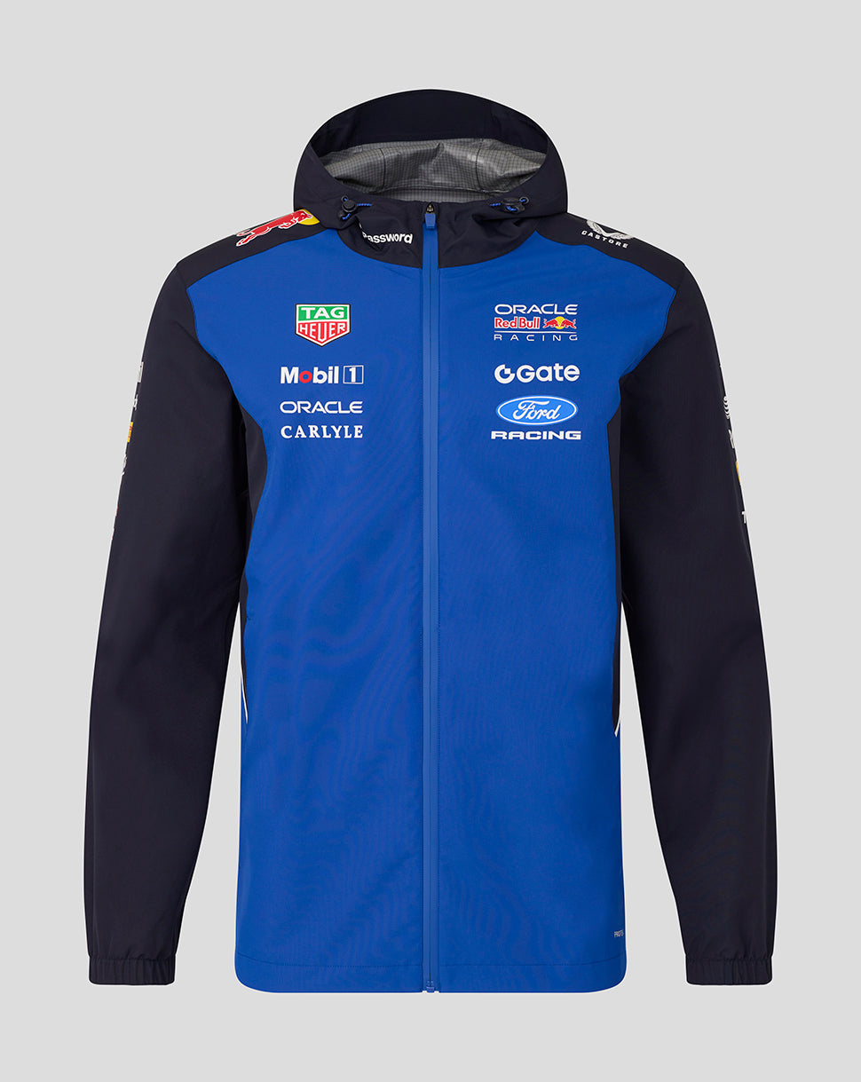Oracle Red Bull Racing Unisex Teamline Water Resistant Jacket - Night Sky / Surf The Web