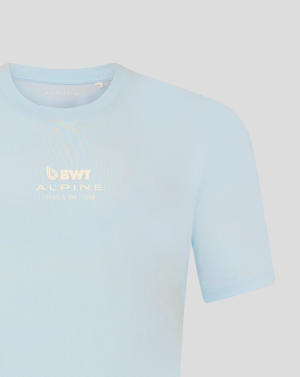 Alpine Unisex Core Driver Franco Colapinto Relaxed Fit Short Sleeve T-Shirt – Ice Blue