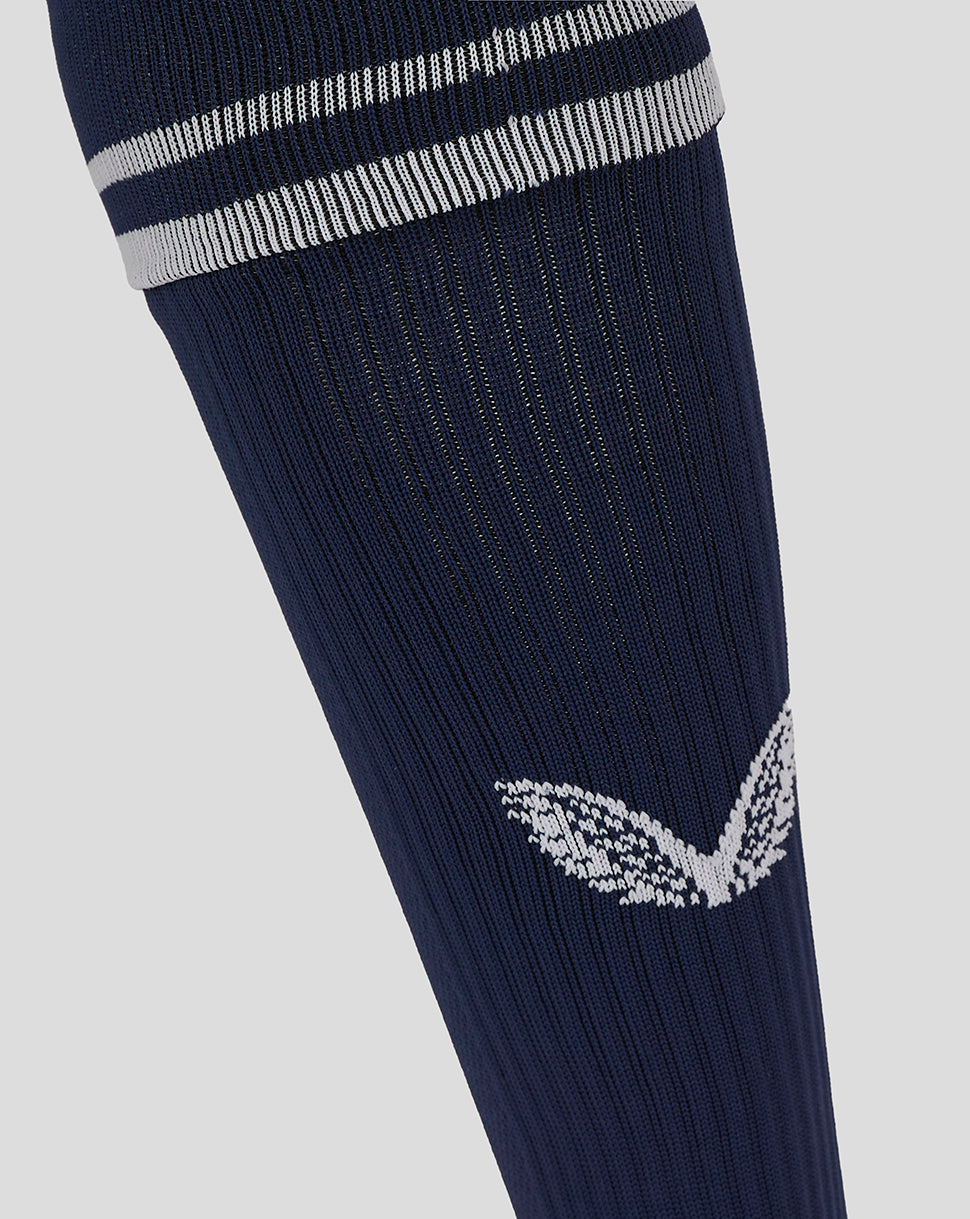 Football Sock With Stripe - Peacoat/White