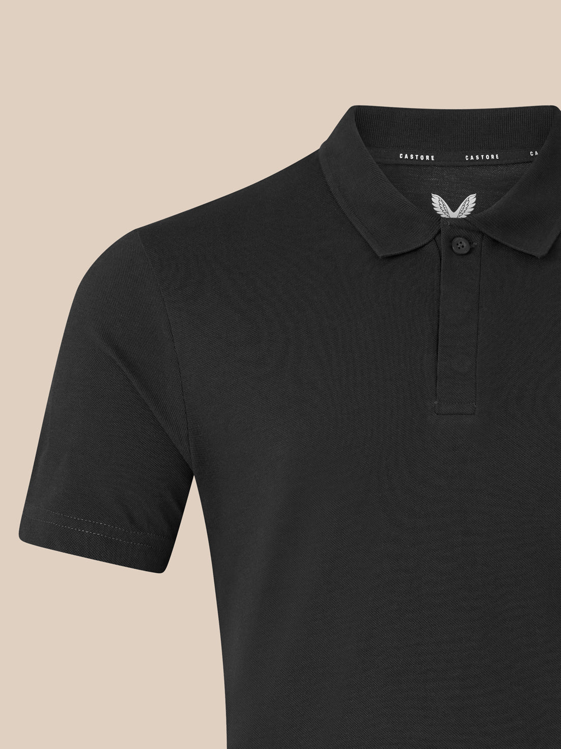 Unisex Short Sleeve Cotton Polo - Black