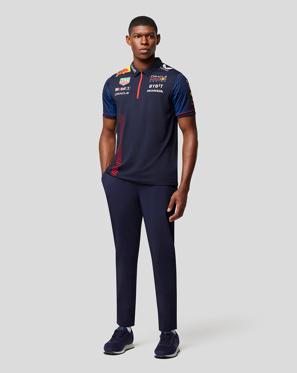 Men's Oracle Red Bull Racing Short Sleeve Polo Shirt - Night Sky
