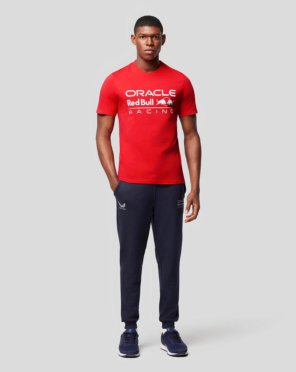Oracle Red Bull Racing Unisex Large Front Logo T-Shirt - Flame Scarlet