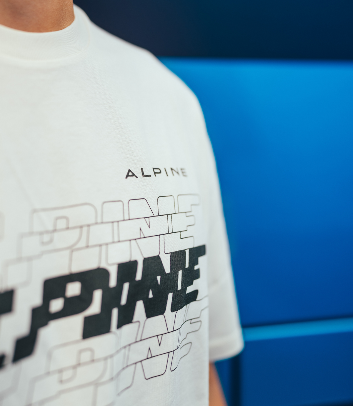 BWT Alpine Formula 1 Team Silverstone Oversized Unisex T-Shirt - Egret - Egret