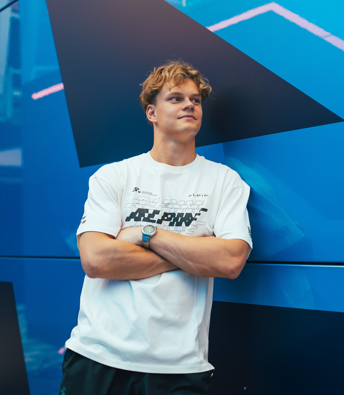 BWT Alpine Formula 1 Team Silverstone Oversized Unisex T-Shirt - Egret - Egret
