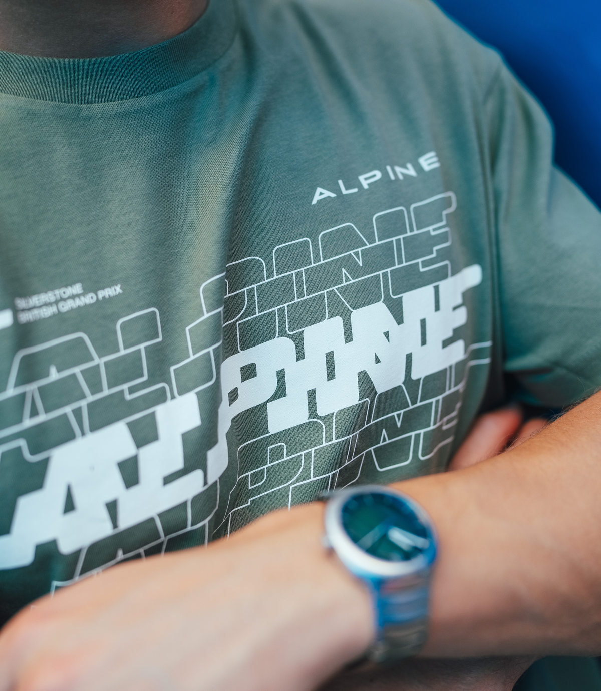 BWT Alpine Formula 1 Team Silverstone Oversized T-Shirt - Green - Deep Lichen Green