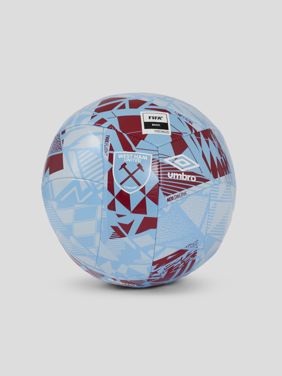 West Ham United Neo Swerve Size 5 Ball - Blue - Blue