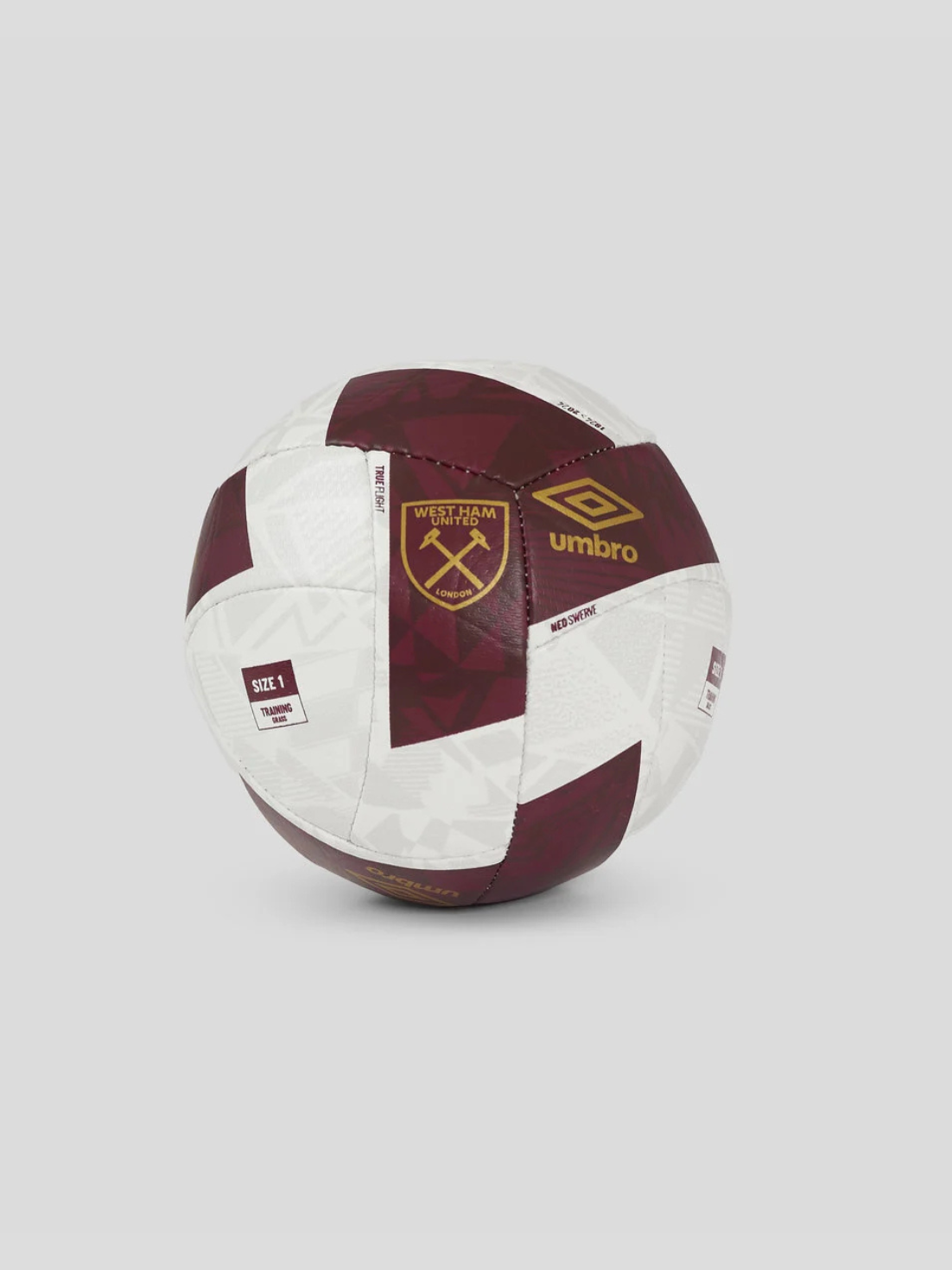 West Ham United Neo Swerve Mini Size 1 Ball - White - White