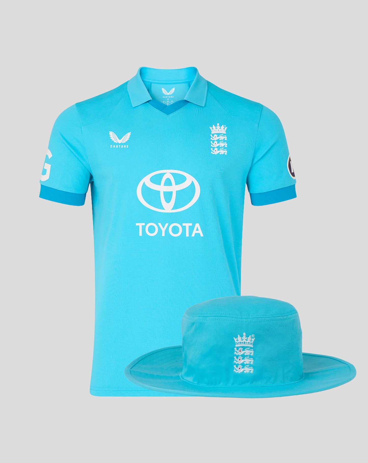 England Cricket Men's 26/27 ODI Shirt And Hat Bundle - Worth £110