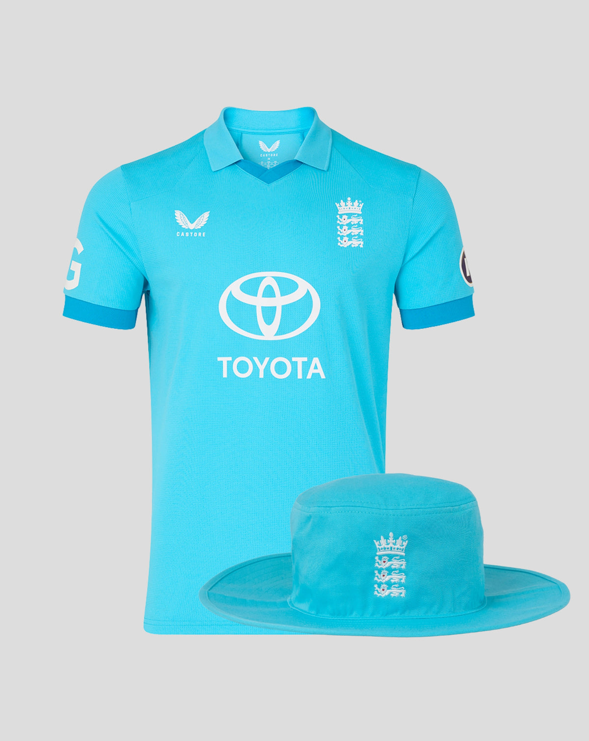 England Cricket Men's 26/27 ODI Shirt And Hat Bundle - Worth £110