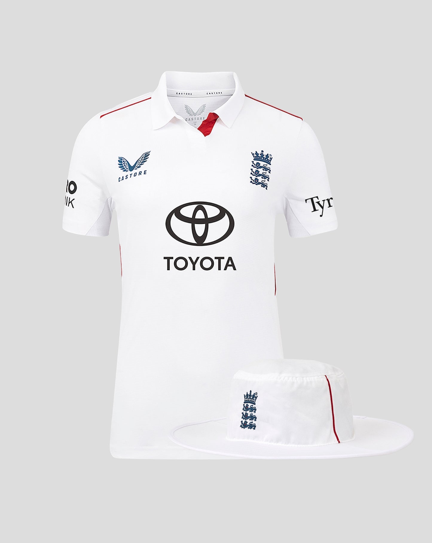 England Cricket Women's 26/27 Test Shirt And Hat Bundle - Worth £110