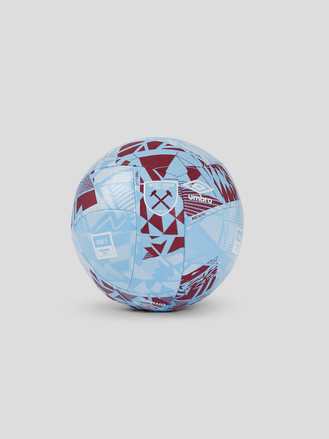 West Ham United Neo Swerve Mini Size 1 Ball - Blue - Blue