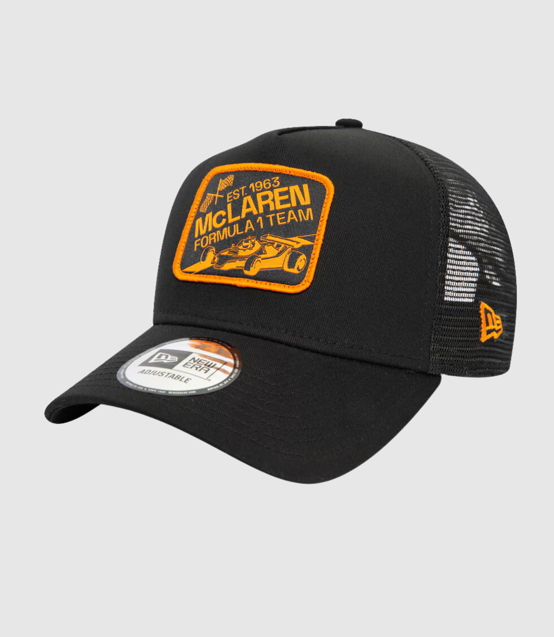 McLaren Graphic Patch E-Frame Trucker - Black – Castore
