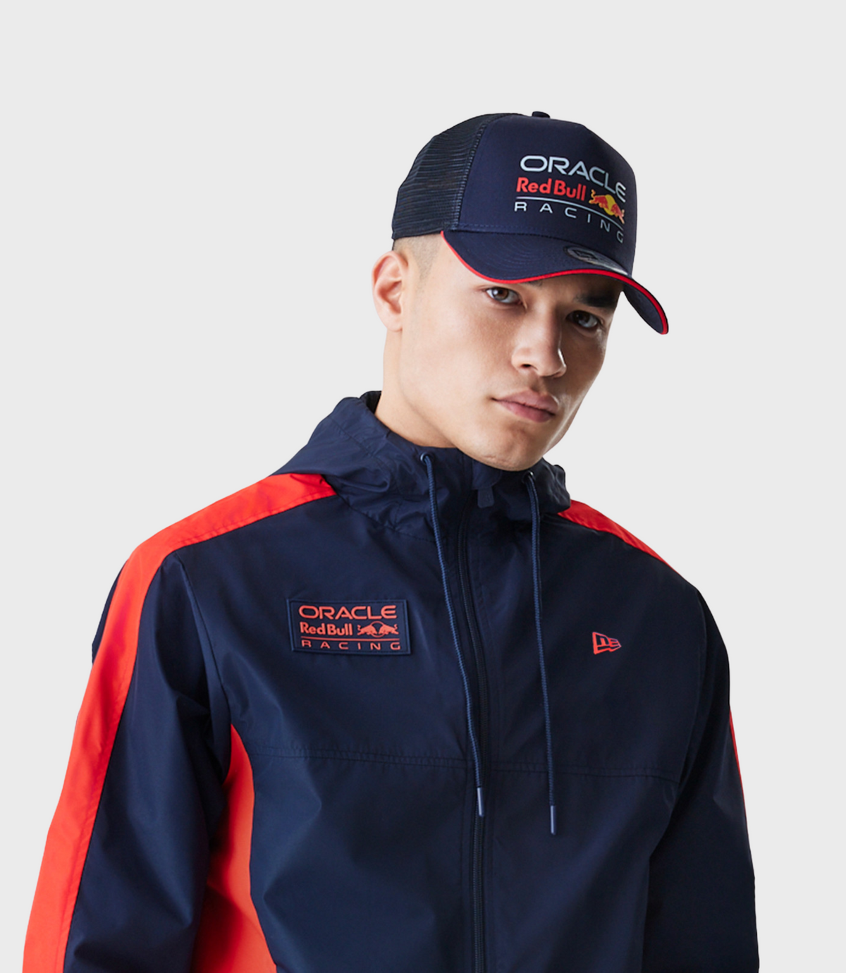 New Era Oracle Red Bull Racing Mens Windrunner Jacket - Dark Blue - Dark Blue
