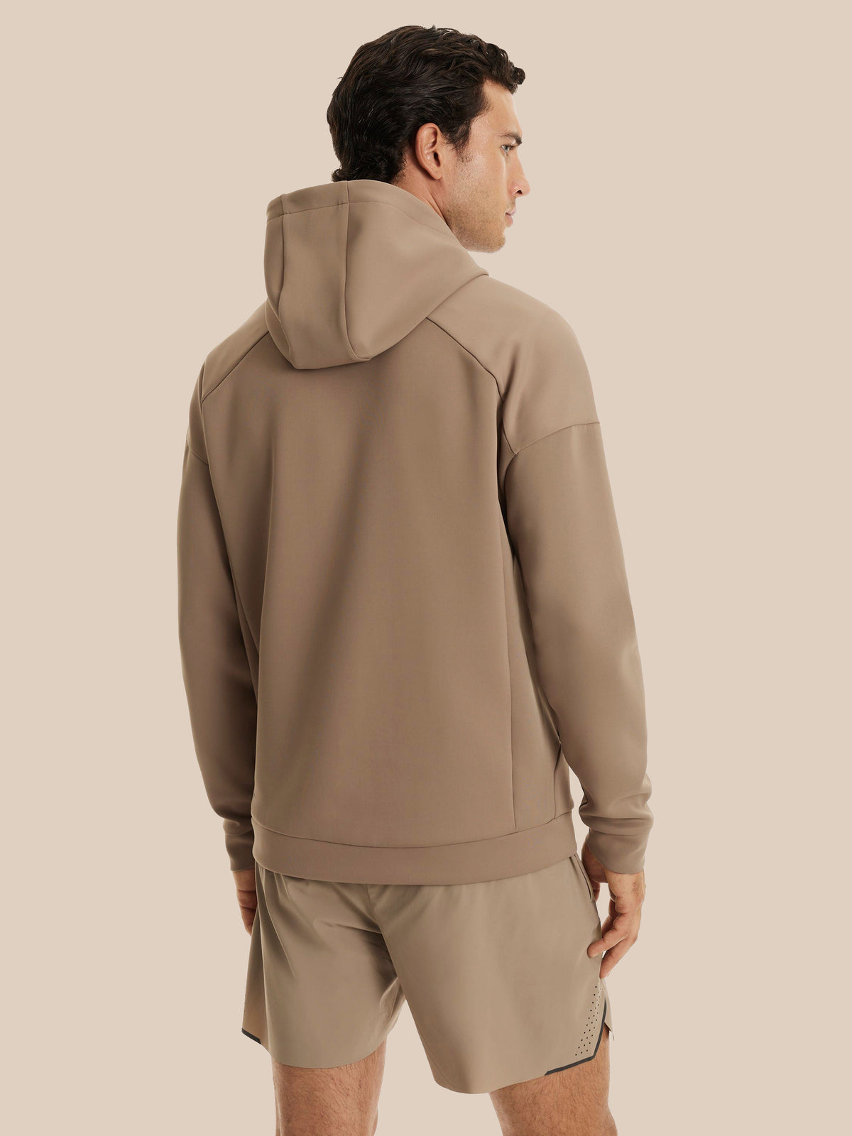 Men's Reiss x Castore Flex Hoodie - Beige - Beige