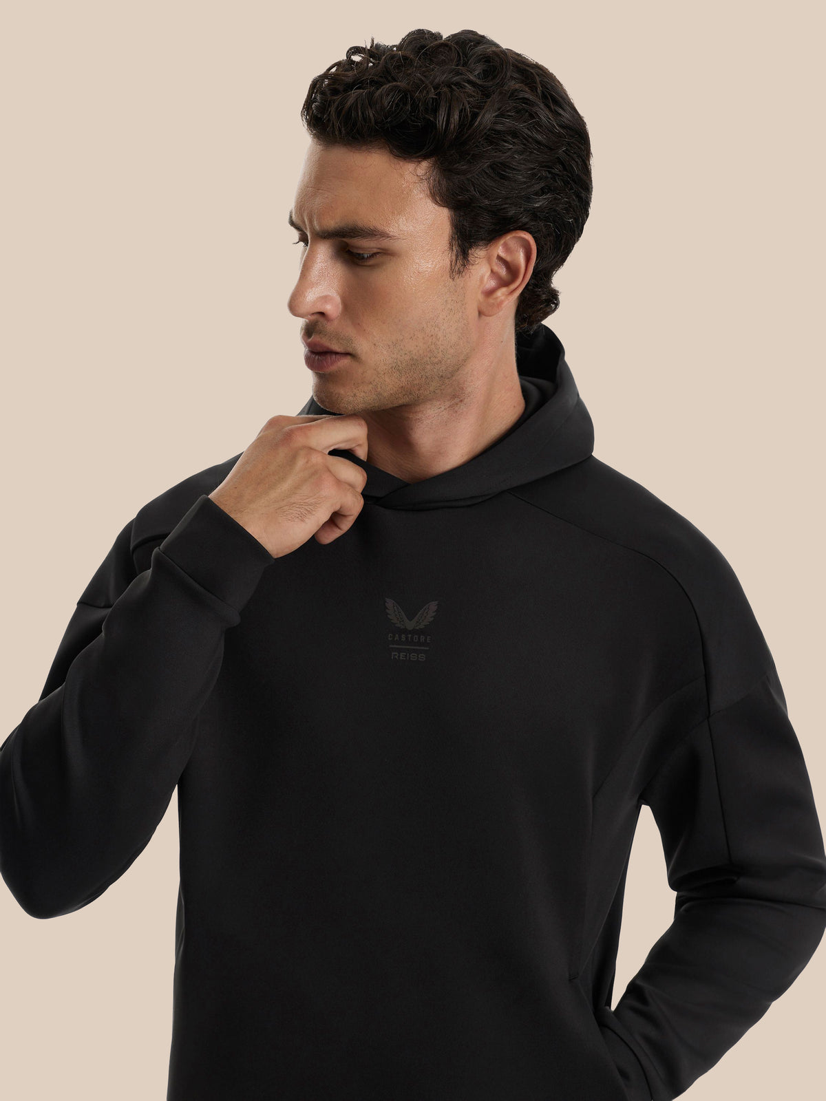 Herren Reiss x Castore Flex Hoodie – Schwarz