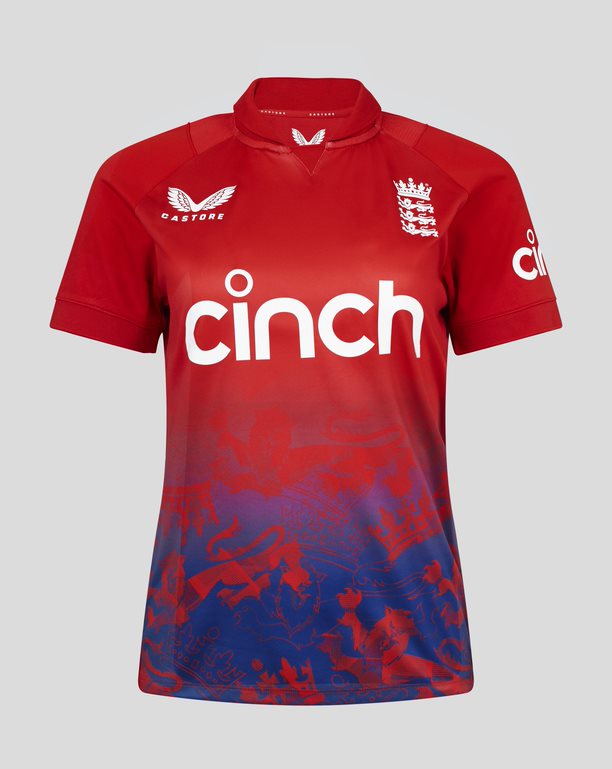 Women's England Cricket IT20 Short Sleeve Jersey