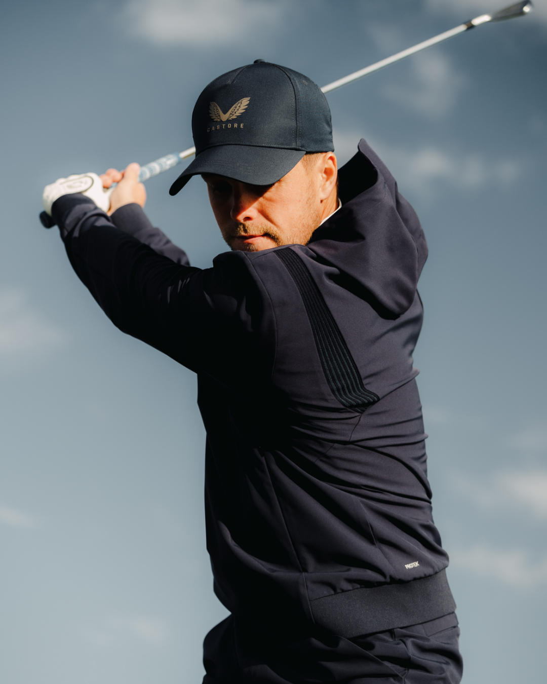 Golf Pinnacle Performance Hoodie - Midnight Navy - Midnight Navy/White