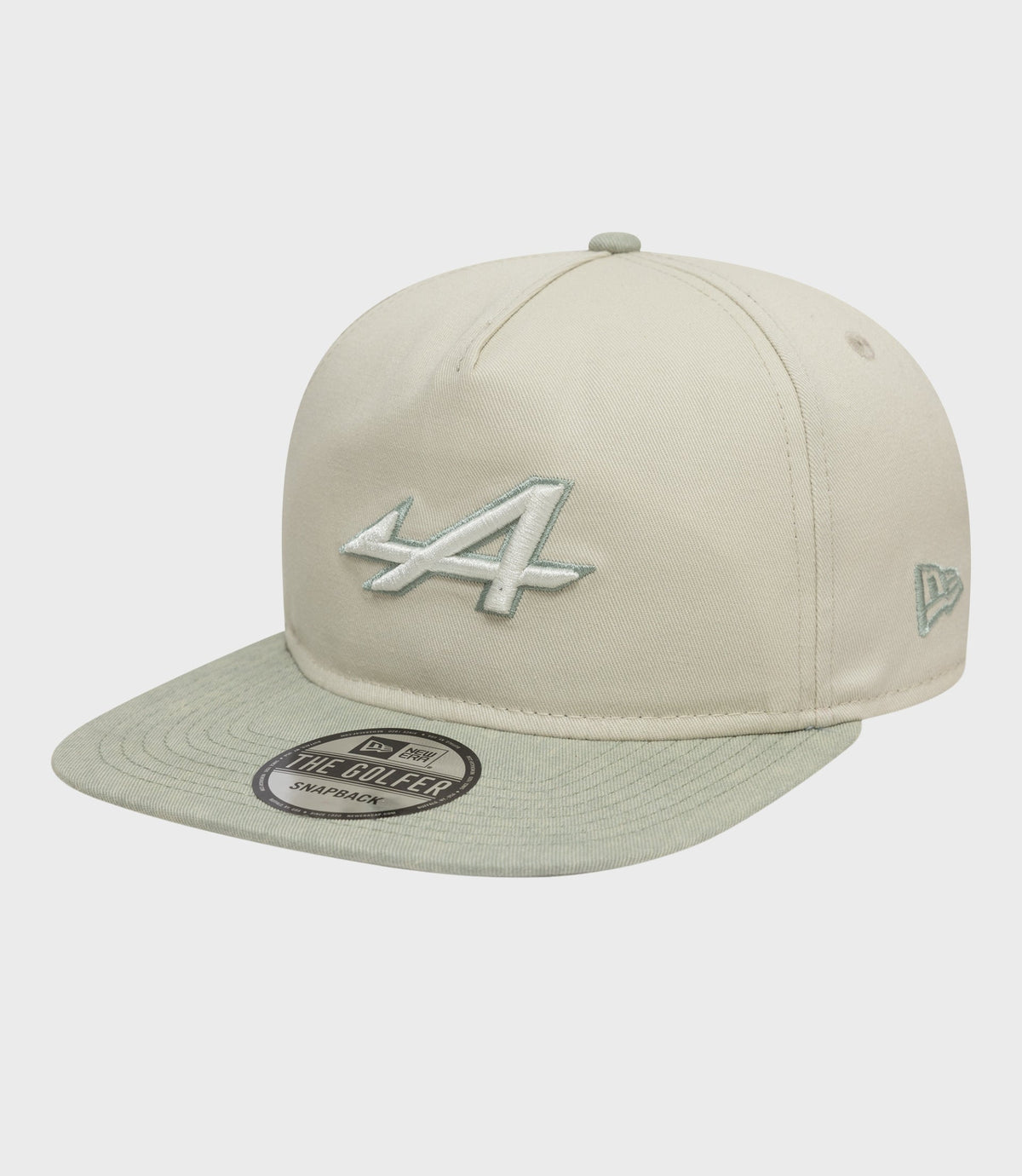New Era Alpine Acid Wash Golfer Cap - White - White