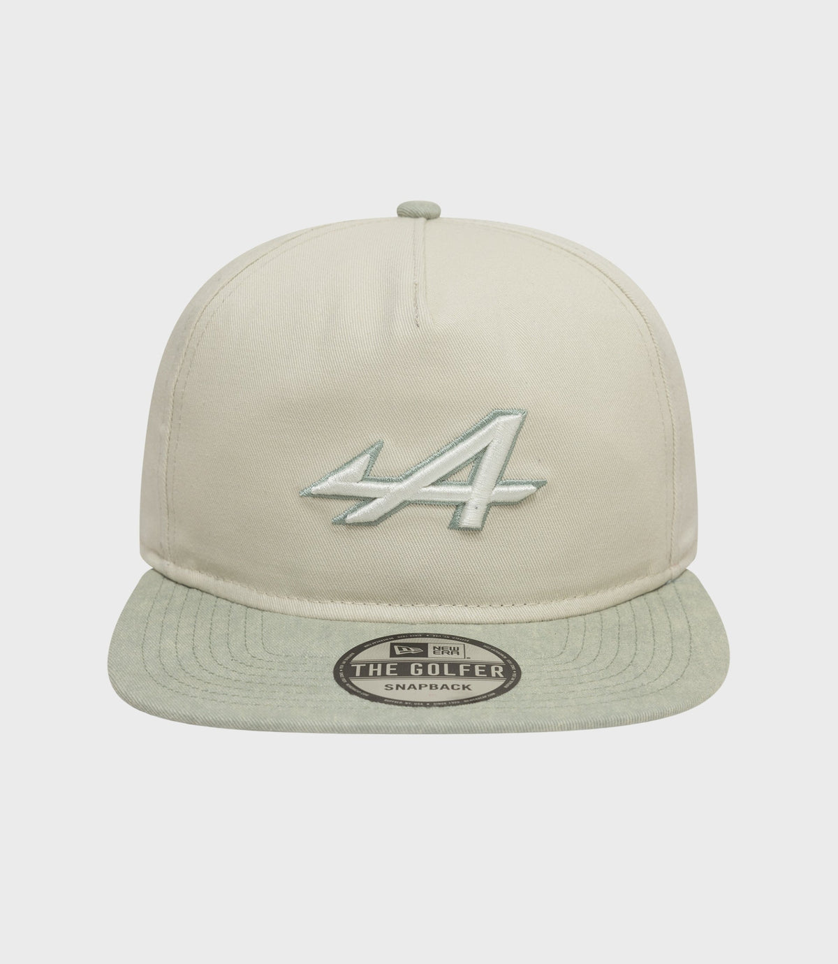 New Era Alpine Acid Wash Golfer Cap - White - White