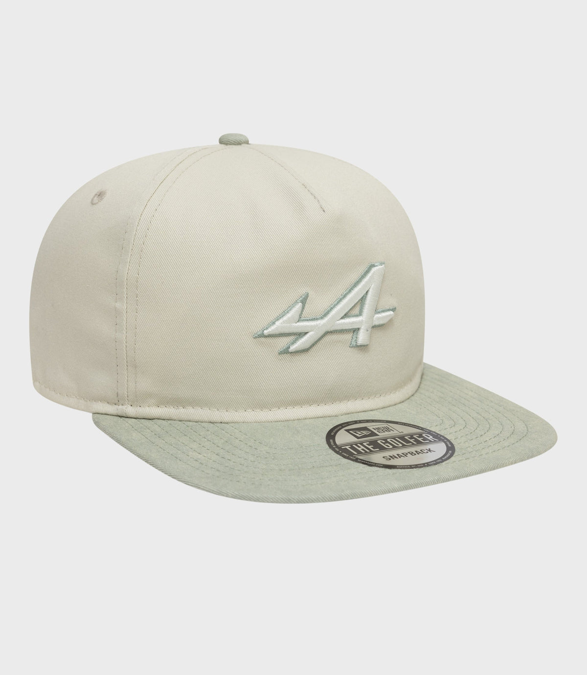 New Era Alpine Acid Wash Golfer Cap - White - White