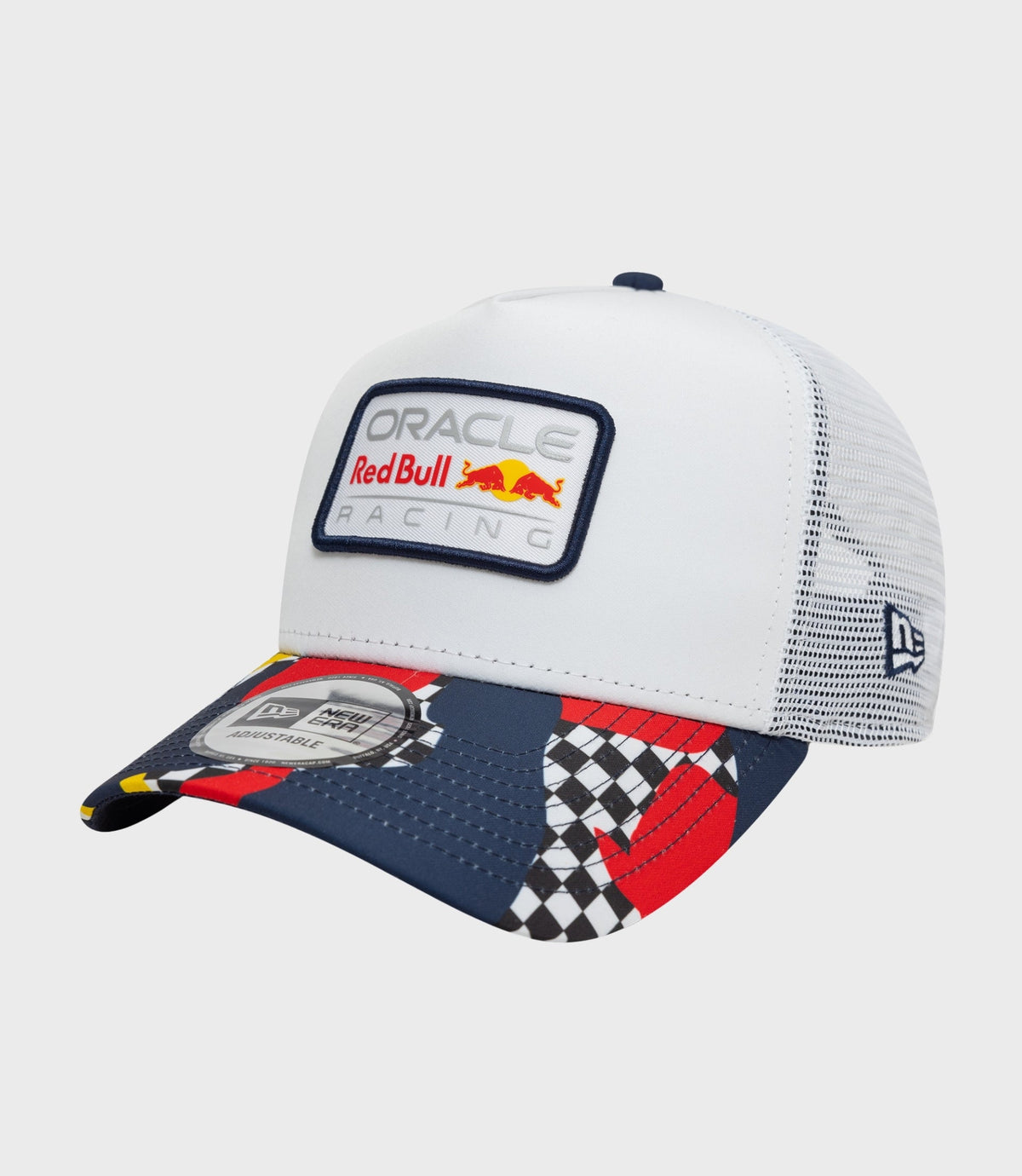 New Era X Oracle Red Bull Racing Abstract E-Frame Trucker Cap - White - White