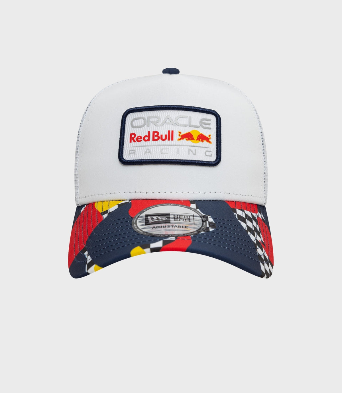 New Era X Oracle Red Bull Racing Abstract E-Frame Trucker Cap - White - White