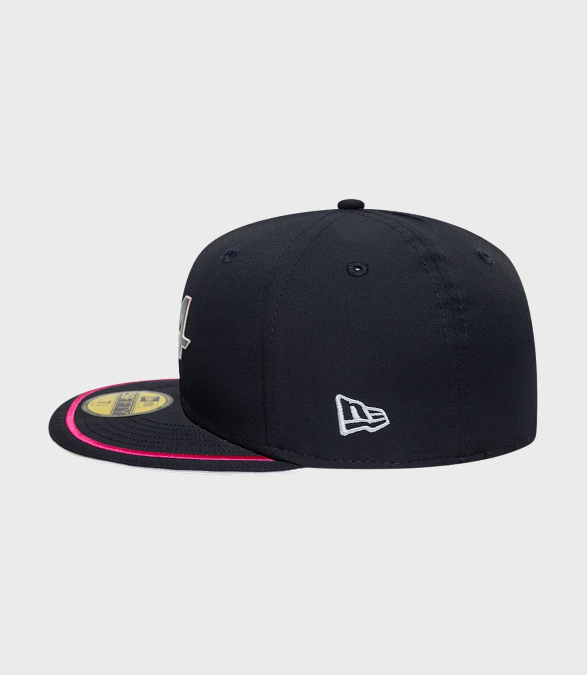 New Era Alpine F1 Team cap in dark navy with pink trim on the brim and BWT embroidery on the front.