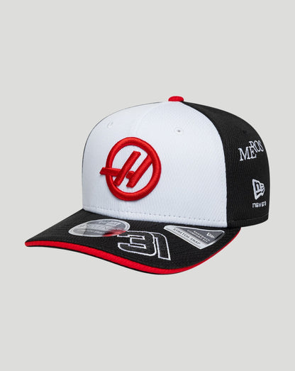 New Era x Official Haas Team Esteban Ocon 9Seventy Stretch-Snap Cap - Black