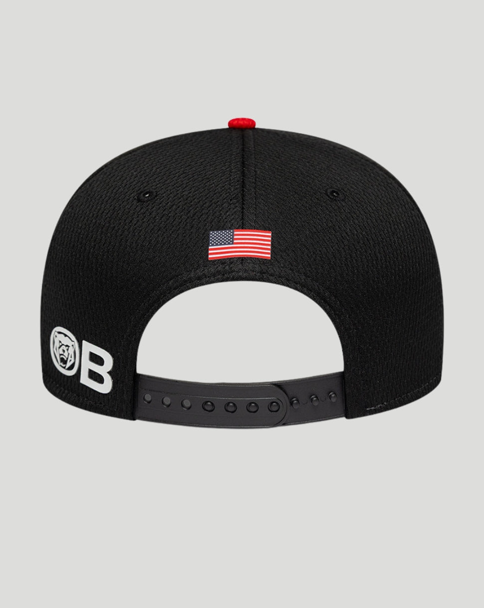 New Era x Official Haas Team Ollie Bearman 9Seventy Stretch-Snap Cap - Black - Black