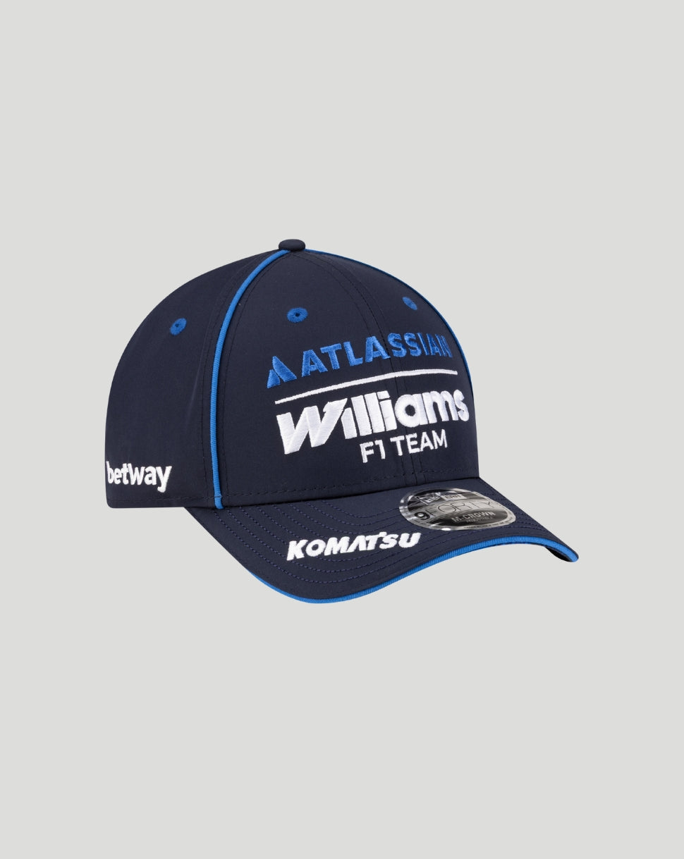 Atlassian Williams F1 Team navy cap with front logo and blue piping curved brim.