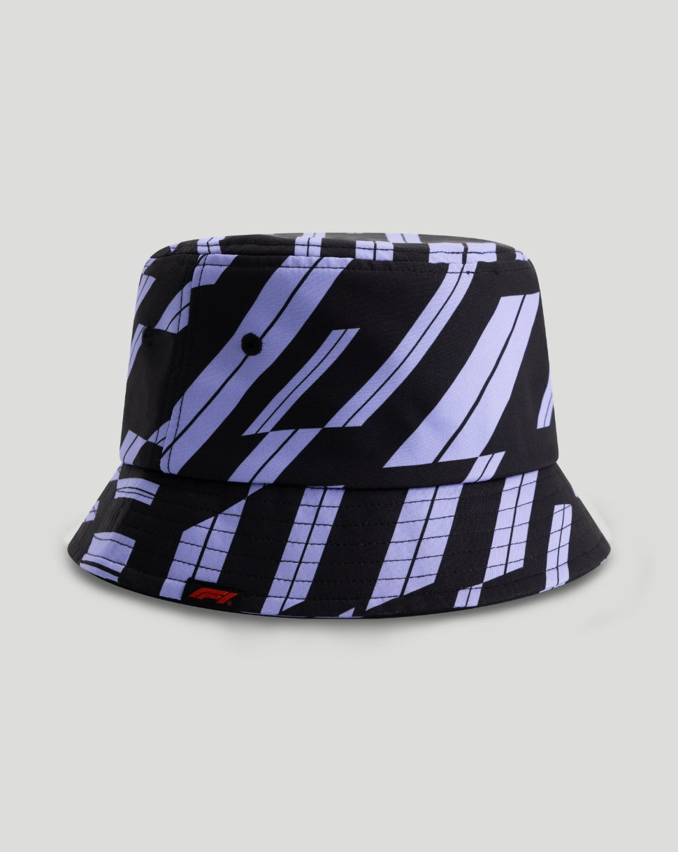 F1 Fanwear Unisex Track Graphic Bucket Hat - Purple/black - Focus Purple/Black