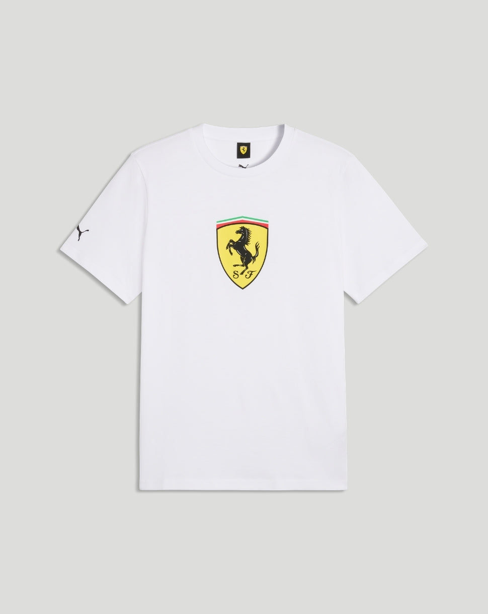 Scuderia Ferrari Men's Big Shield T-Shirt - White - White