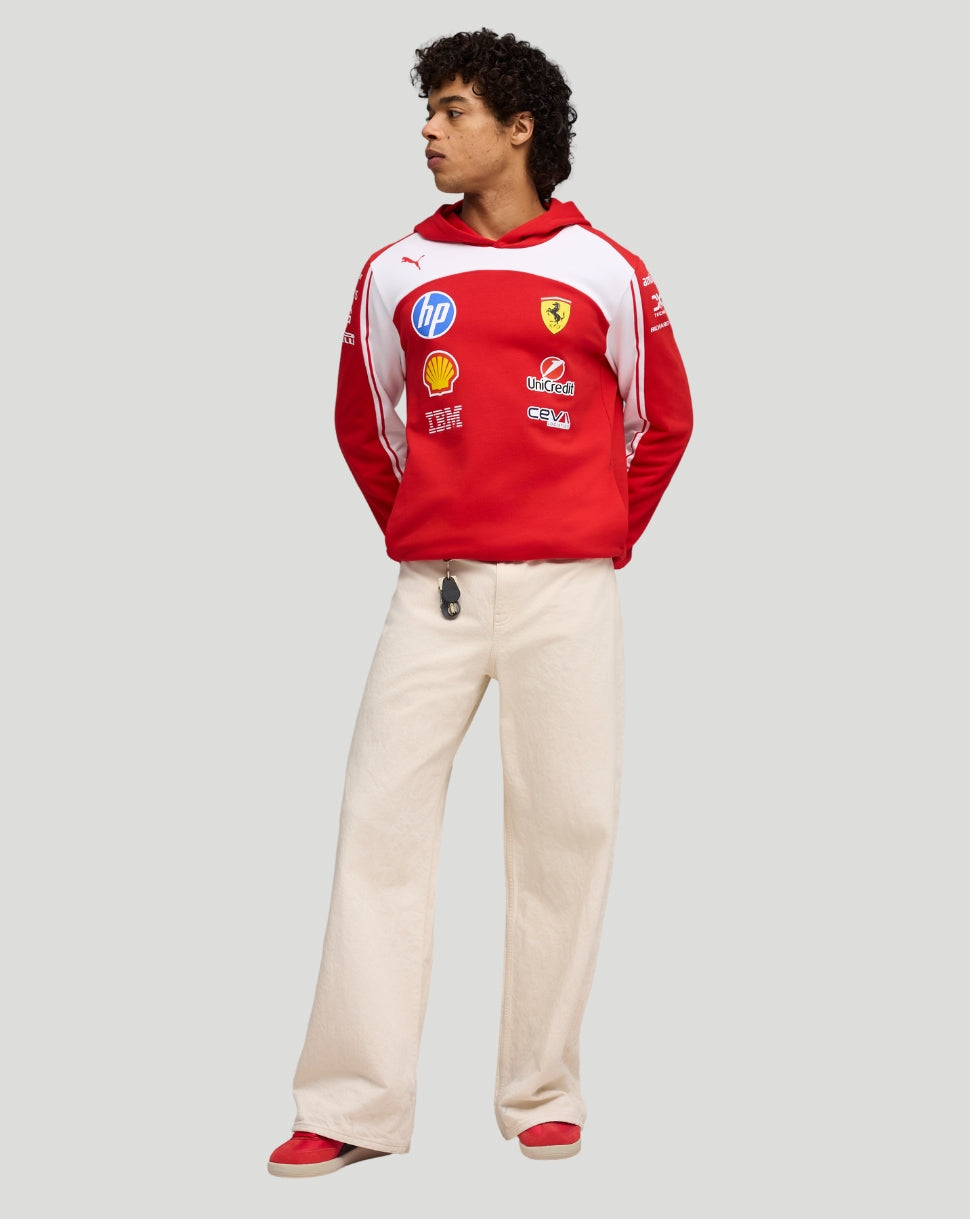 Scuderia Ferrari Men's Team Hoodie - Red - Red